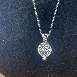 Elegant 925 Silver Prayer Box Heart Pendant